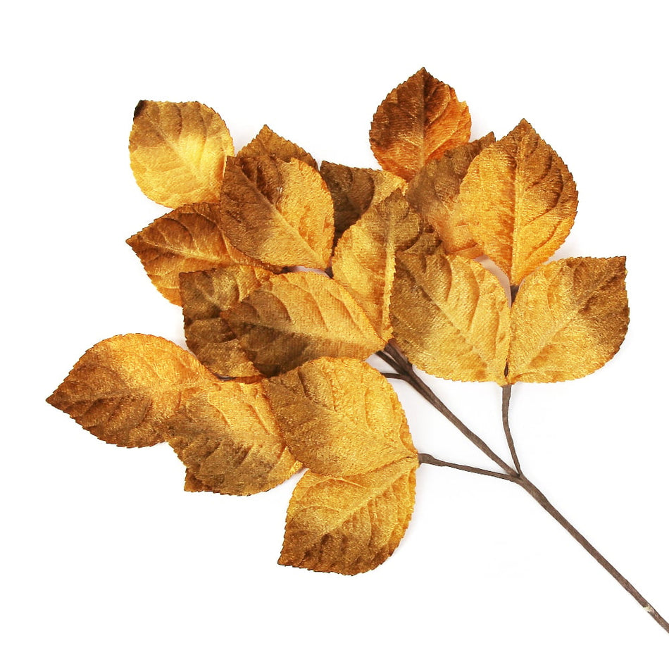 Velvet Leaves & Branch Spray