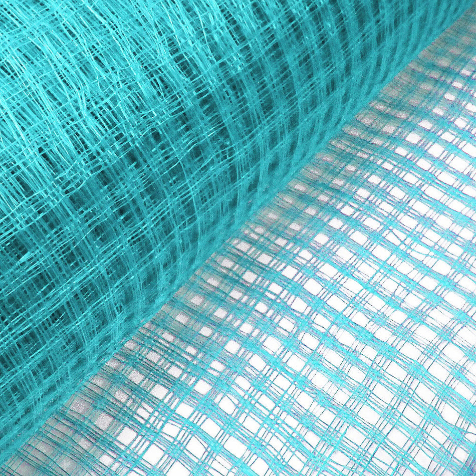 Lattice Basket Weave Sinamay Fabric
