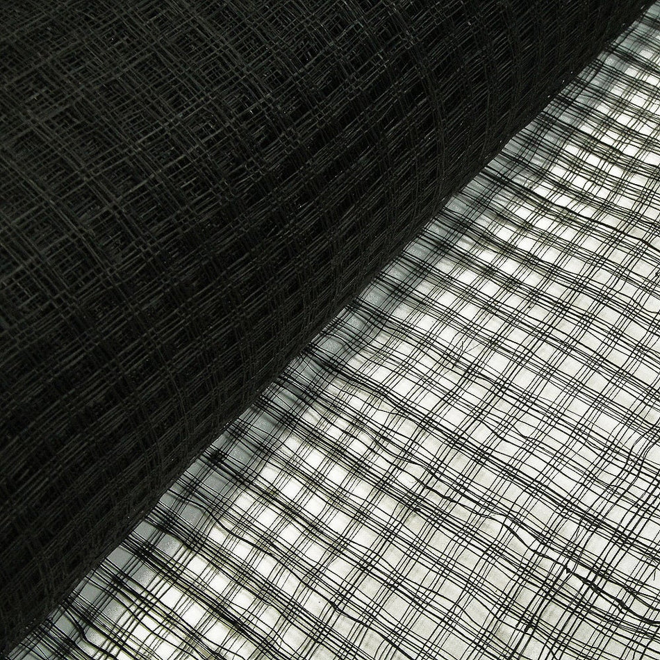 Lattice Basket Weave Sinamay Fabric