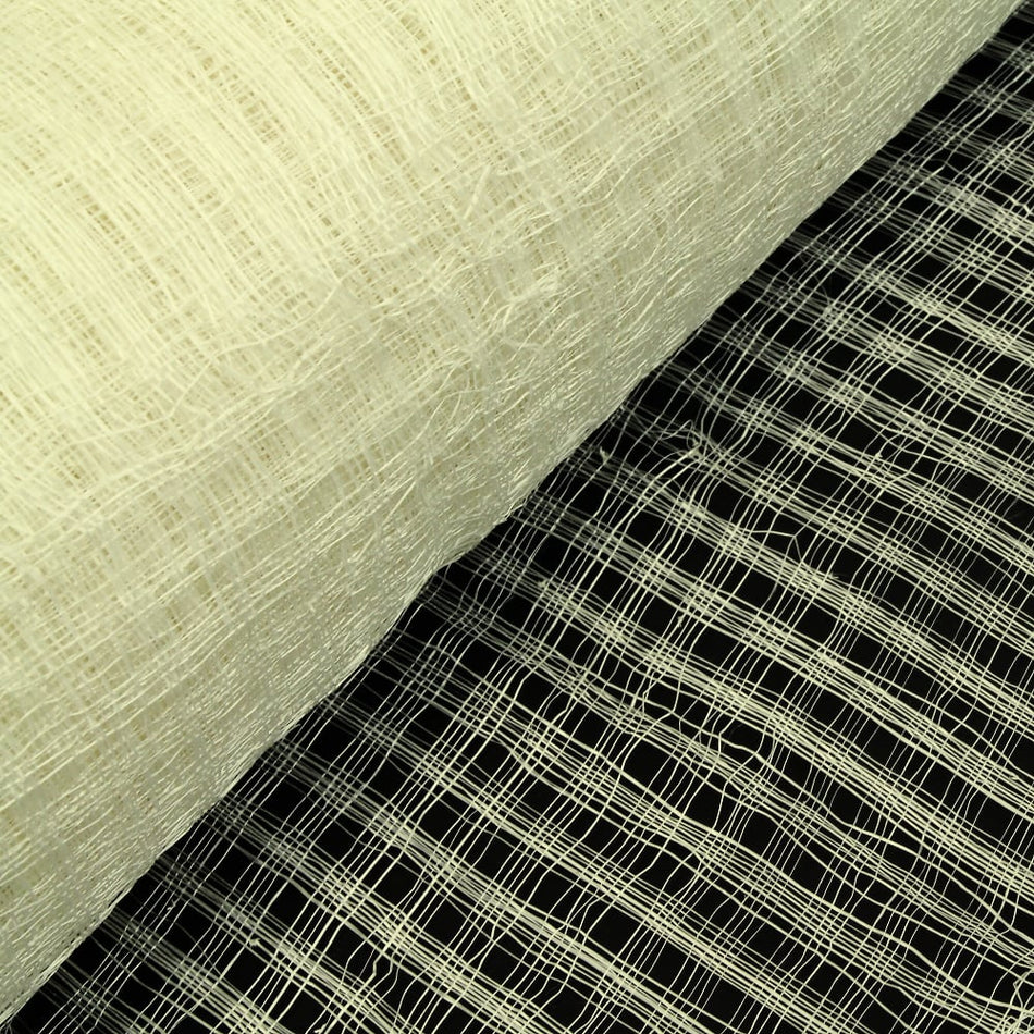 Lattice Basket Weave Sinamay Fabric