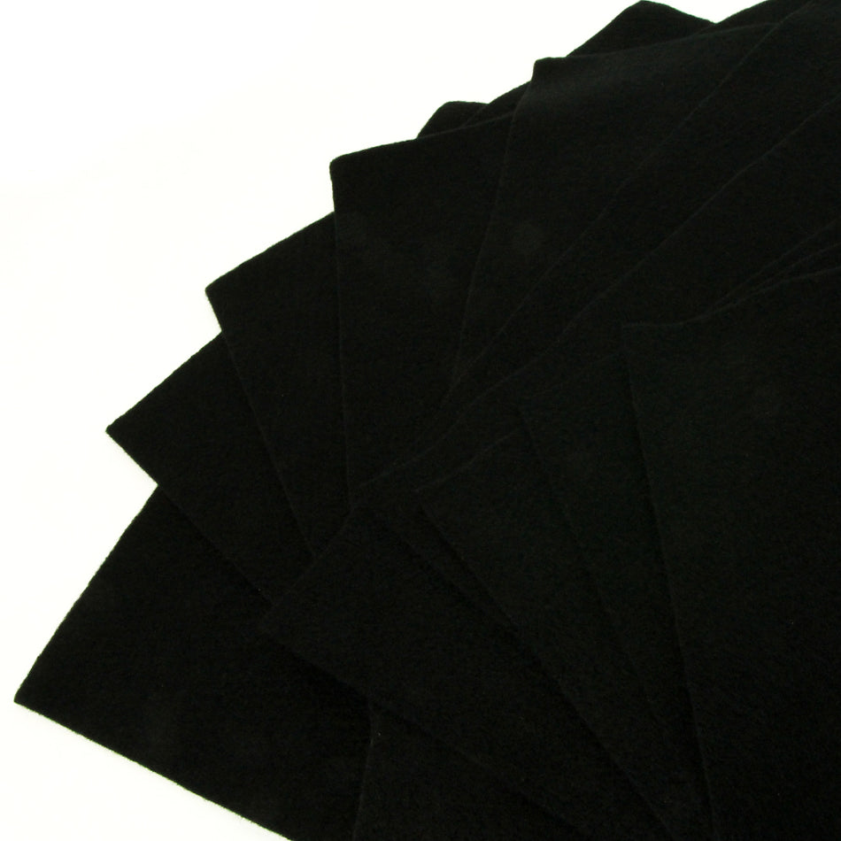 Acrylic Craft Felt - Pre-Cut Sheets (10 Pack)