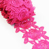 Lace Guipure Trim w Roses