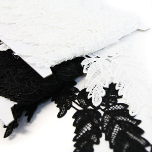 Lace Guipure Trim w Triple Fern Vine