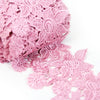 Lace Guipure Trim w Rain Lilies