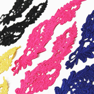 Floral Vine Guipure Lace Motif (Pair)