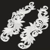 Swirl Leaf Guipure Lace Motif (Pair)