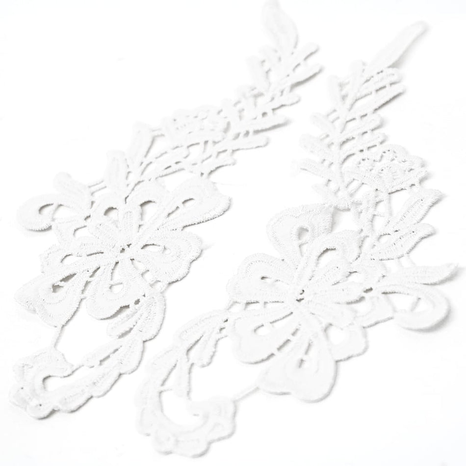 Oleander Guipure Lace Motif (Pair)
