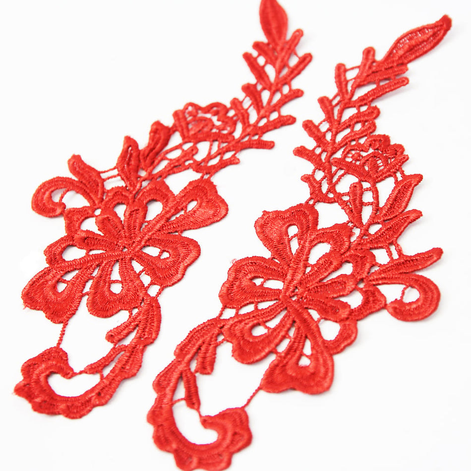 Oleander Guipure Lace Motif (Pair)