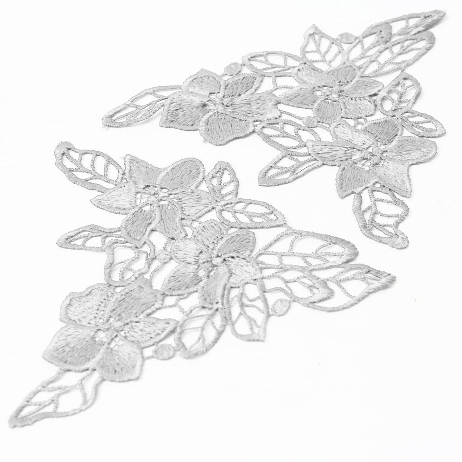 Floral Gypsy Trio Guipure Lace Motif (Pair)