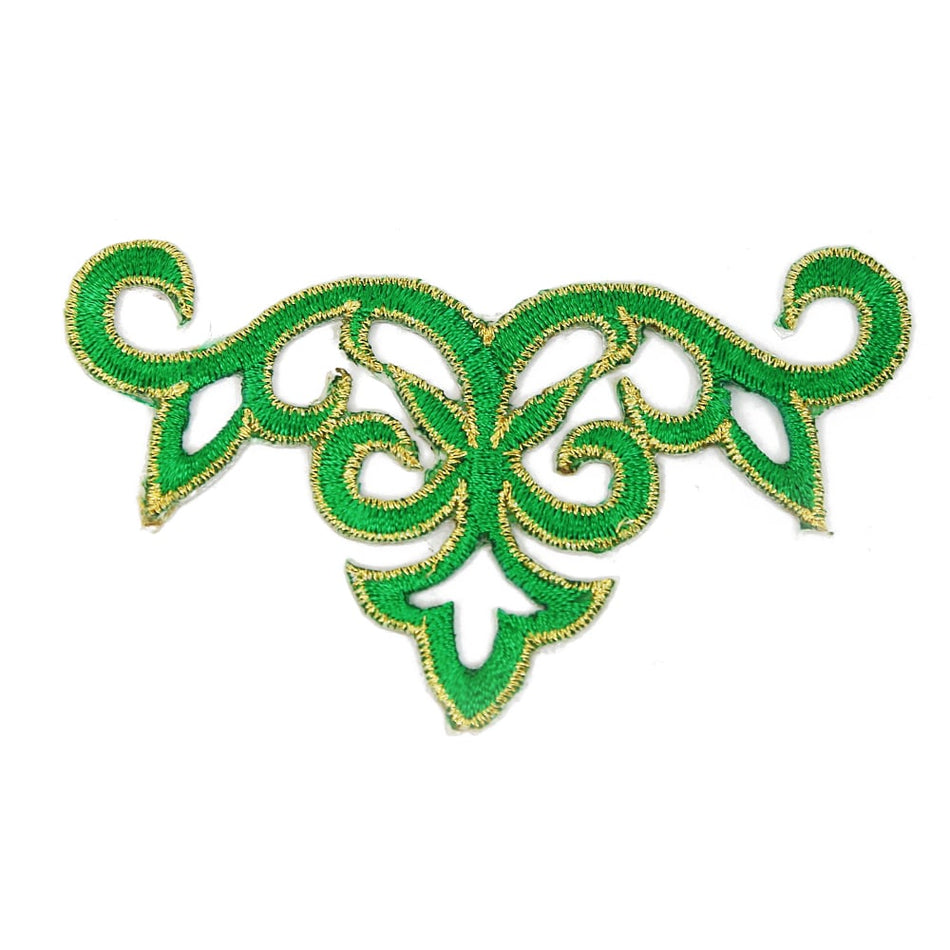Crest Royal Swirl Iron-On Embroidered Motif