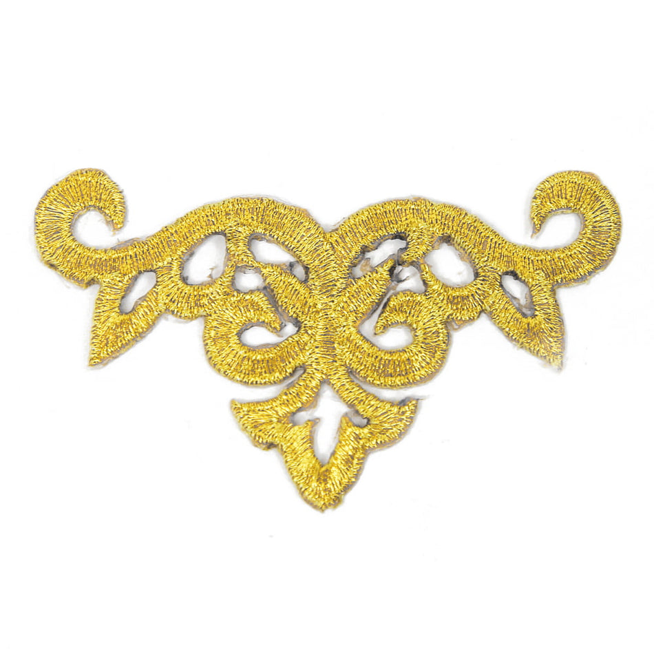Crest Royal Swirl Iron-On Embroidered Motif
