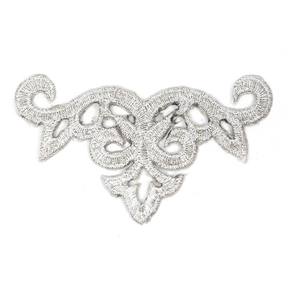 Crest Royal Swirl Iron-On Embroidered Motif