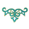 Crest Royal Swirl Iron-On Embroidered Motif
