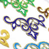 Crest Royal Swirl Iron-On Embroidered Motif