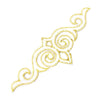 Royal Swirl Iron-On Embroidered Motif - 13.5cm