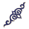 Royal Swirl Iron-On Embroidered Motif - 13.5cm
