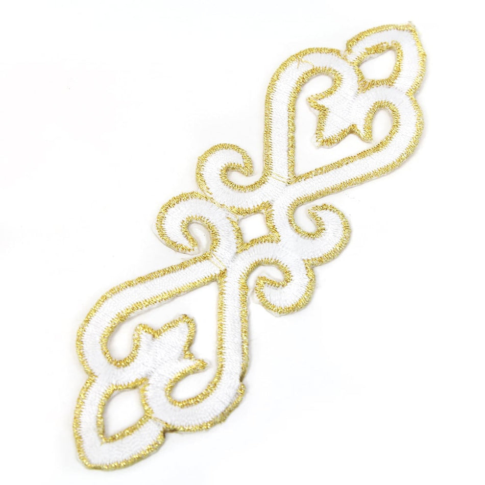 Scroll Royal Swirl Iron-On Embroidered Motif