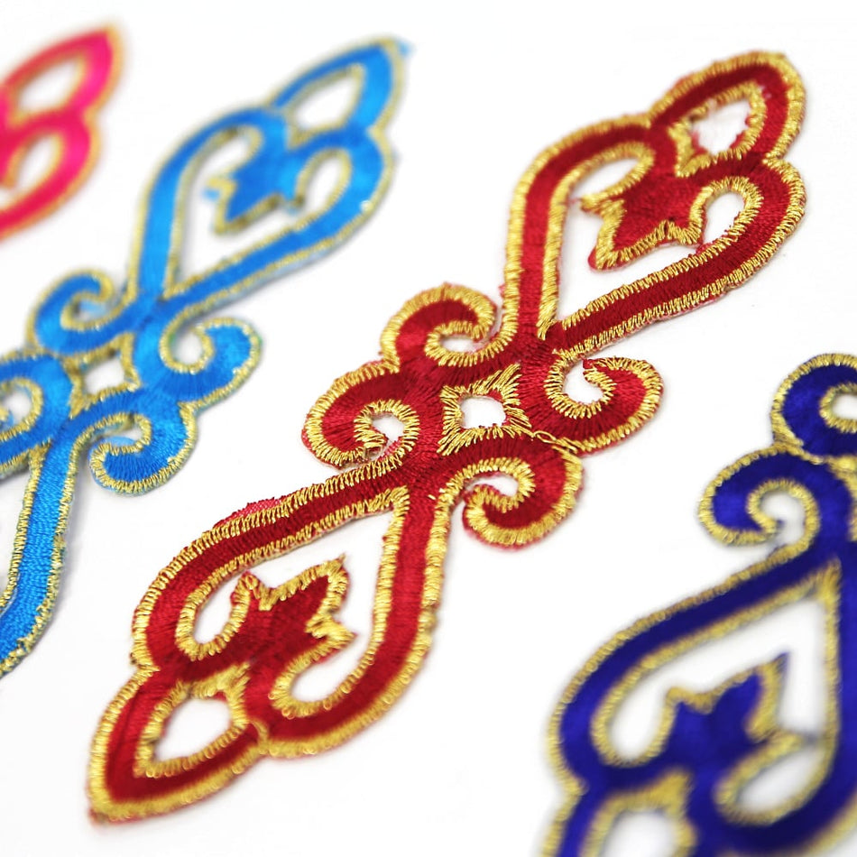Scroll Royal Swirl Iron-On Embroidered Motif