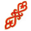 Scroll Royal Swirl Iron-On Embroidered Motif