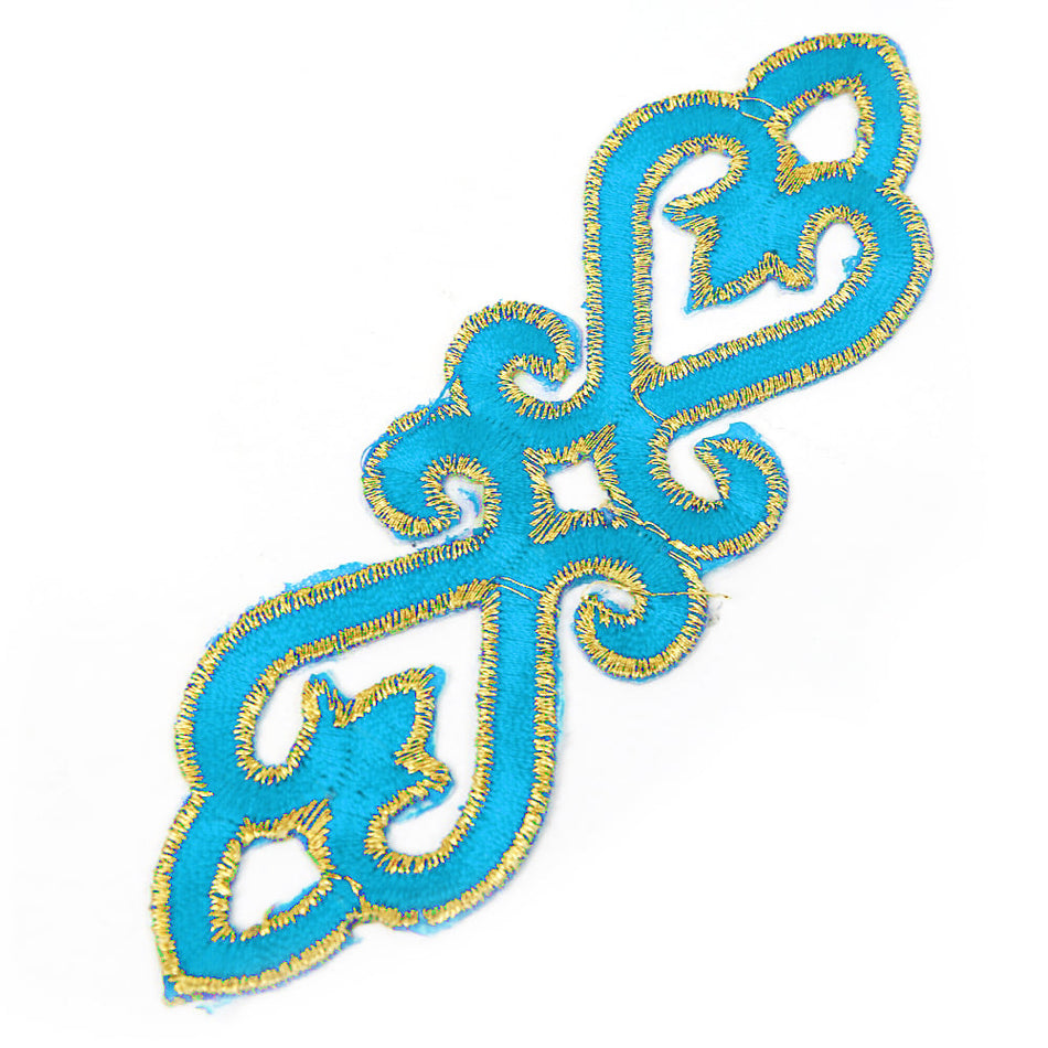 Scroll Royal Swirl Iron-On Embroidered Motif