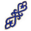 Scroll Royal Swirl Iron-On Embroidered Motif