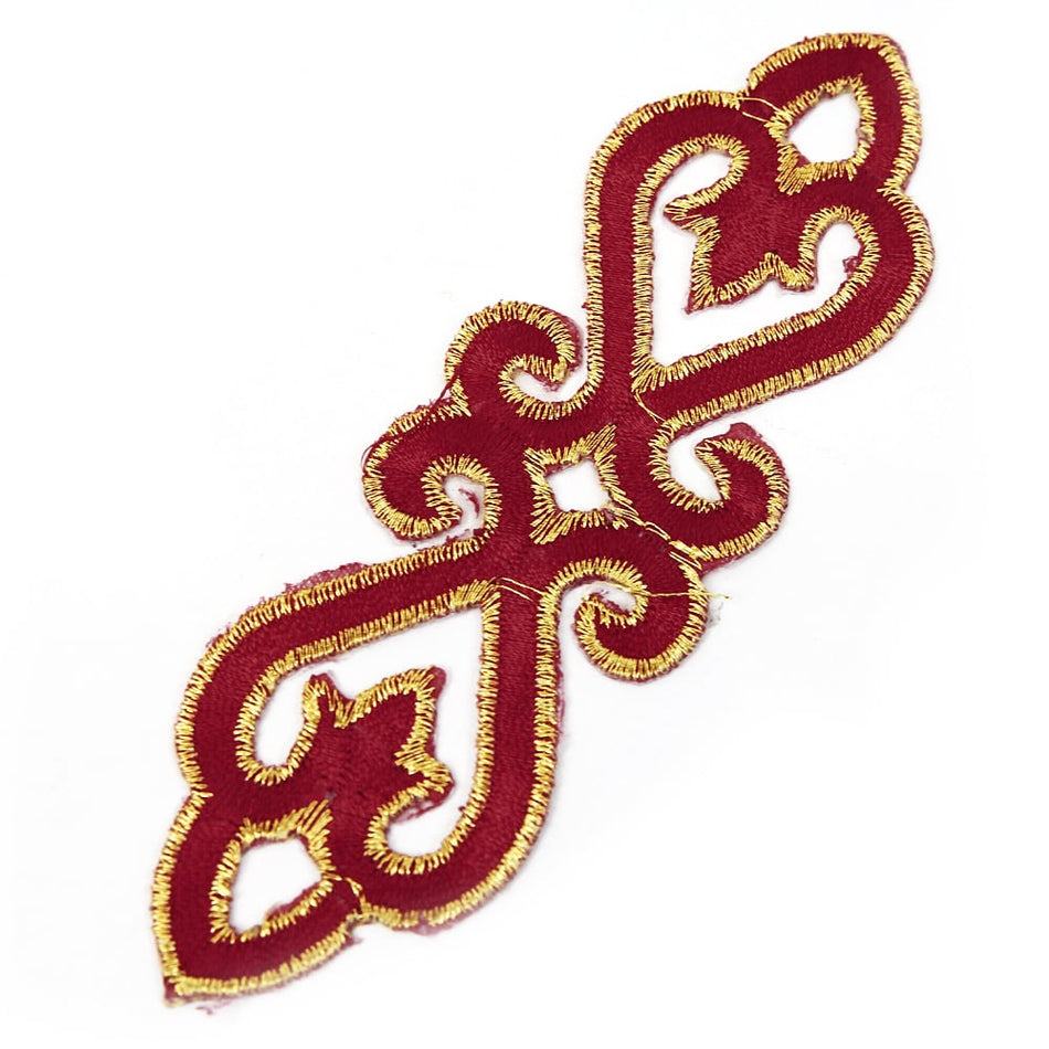 Scroll Royal Swirl Iron-On Embroidered Motif