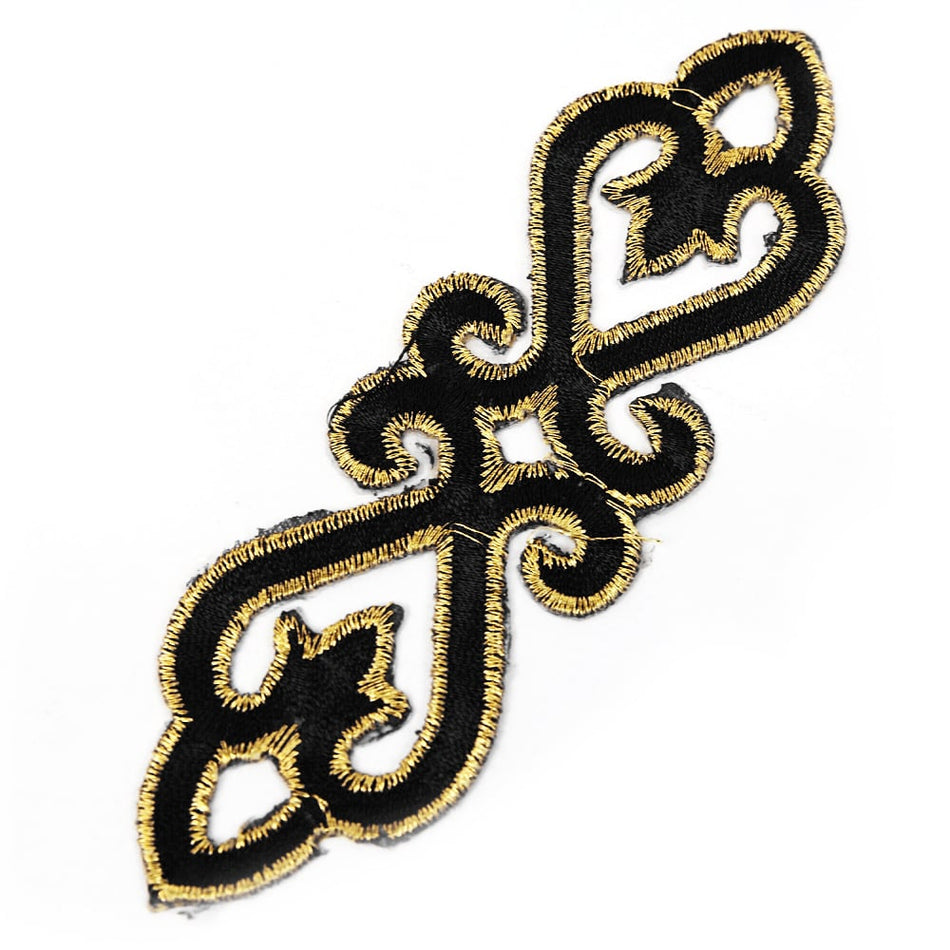 Scroll Royal Swirl Iron-On Embroidered Motif