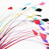 Stripped Coque Feather Bunch - Dots