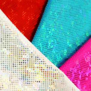 Shattered Glass Hologram Foil/Fog Finish Nylon Spandex
