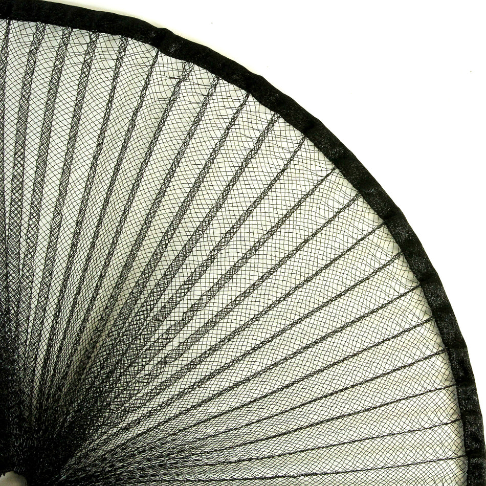 Crinoline 6" / 15cm - Pleated w Satin Binding & Wire