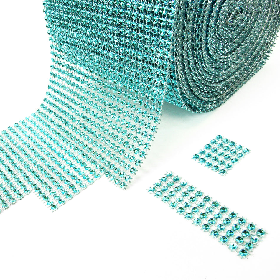 Diamante Effect Mesh Trim