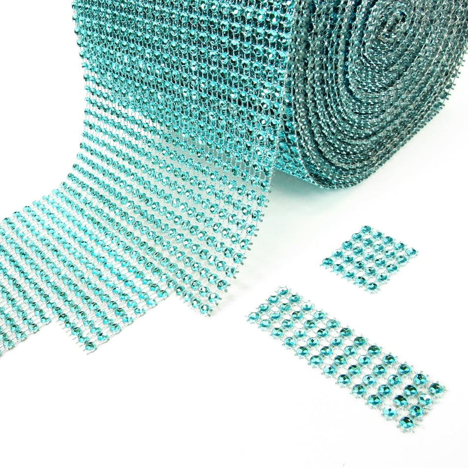 Diamante Effect Mesh Trim