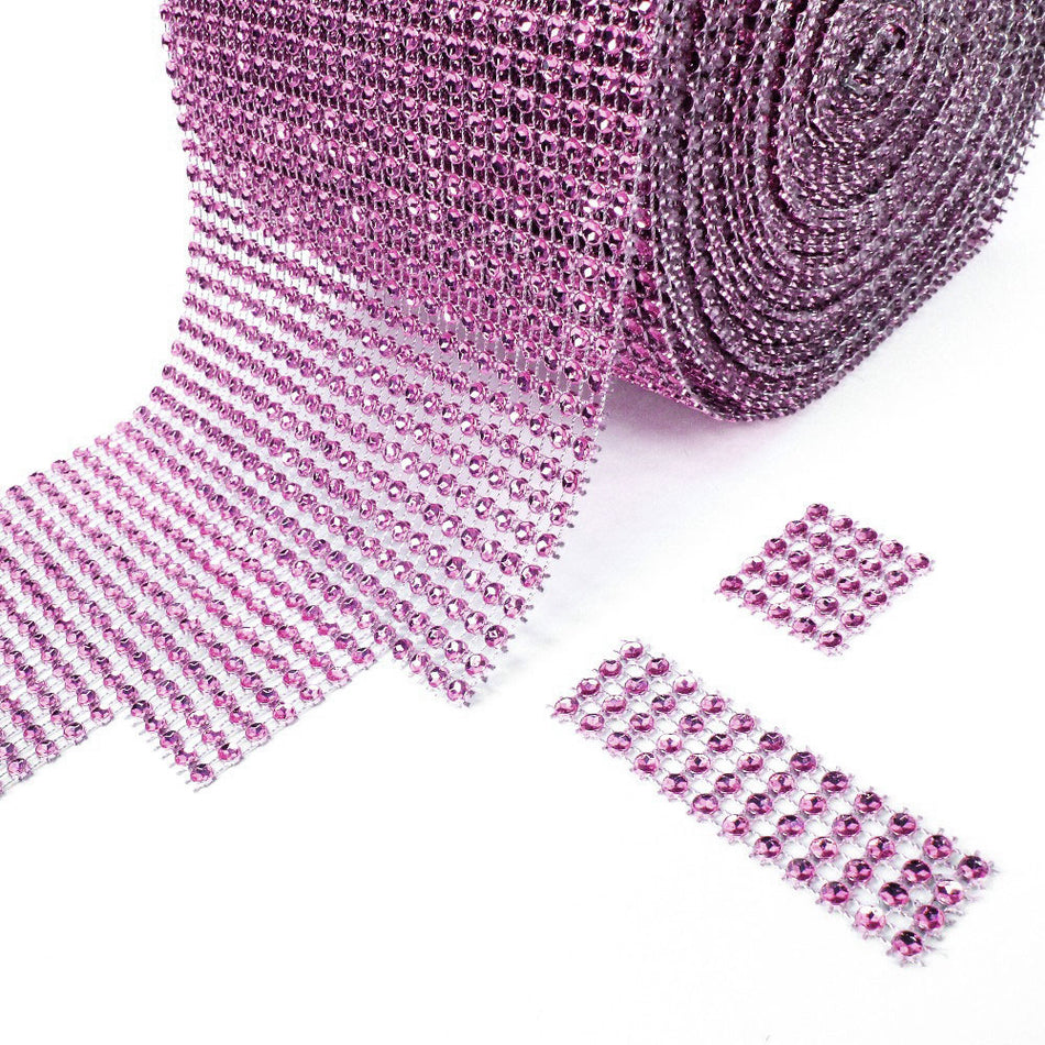 Diamante Effect Mesh Trim