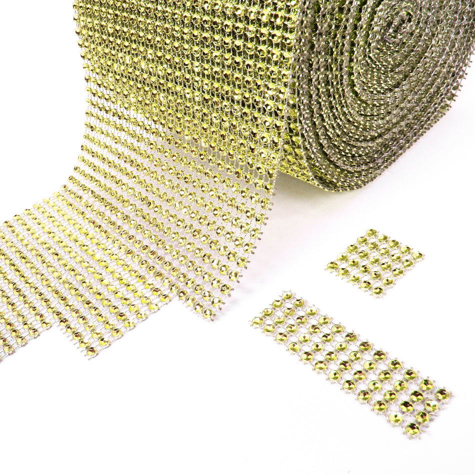 Diamante Effect Mesh Trim