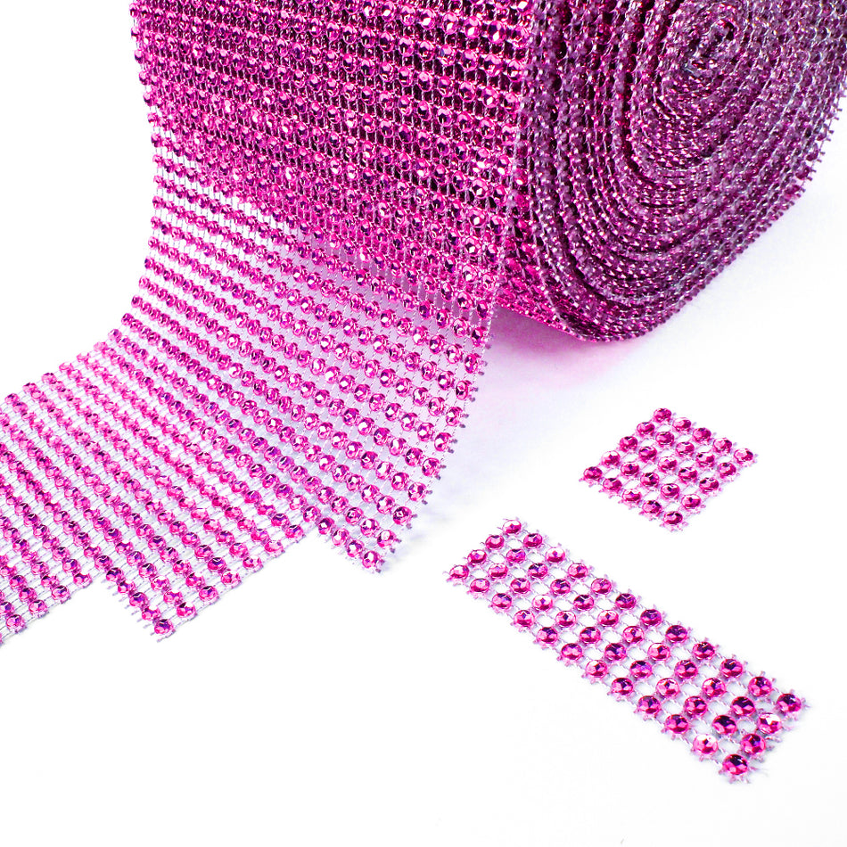 Diamante Effect Mesh Trim