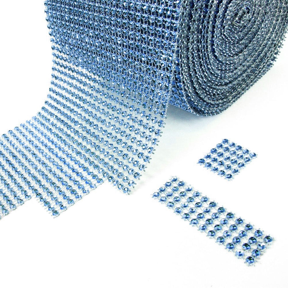 Diamante Effect Mesh Trim