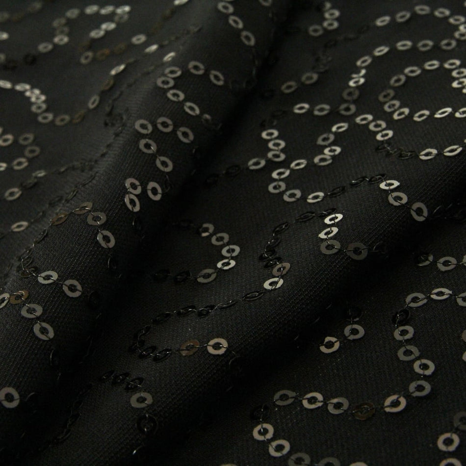 Graceful w Sequins Extra Fine Stretch Mesh