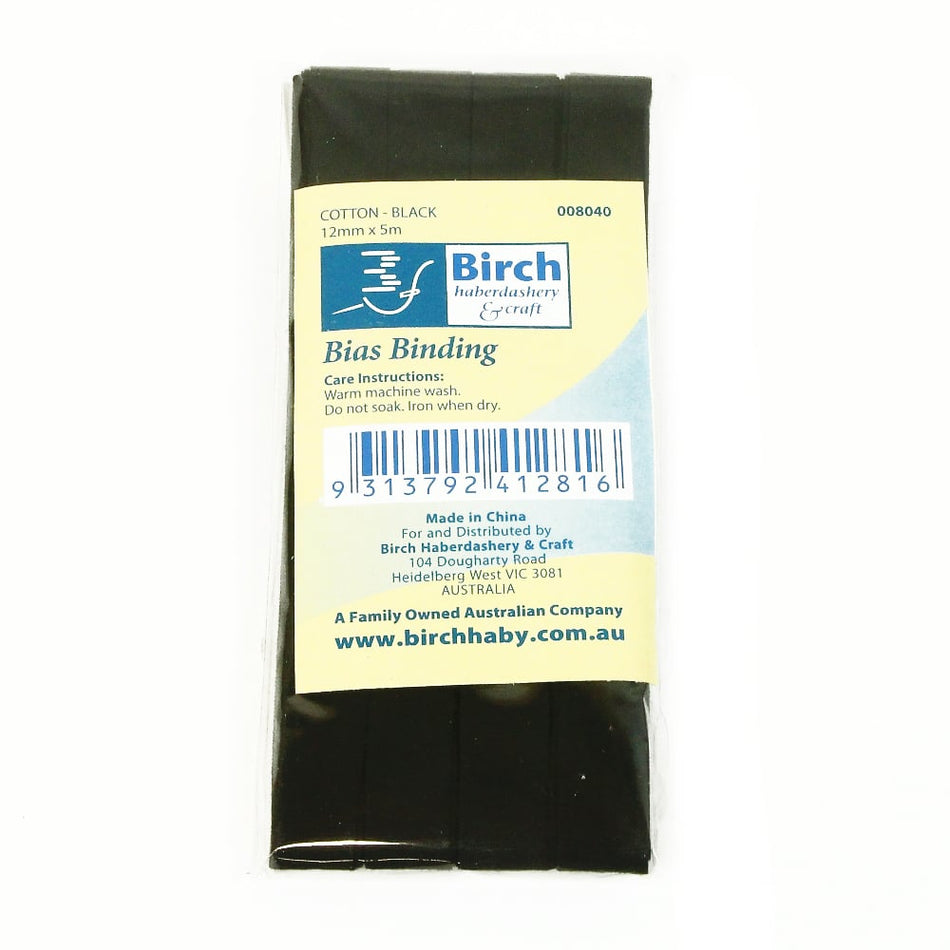 Birch - Cotton Bias Binding - 12mm (5m Cut)