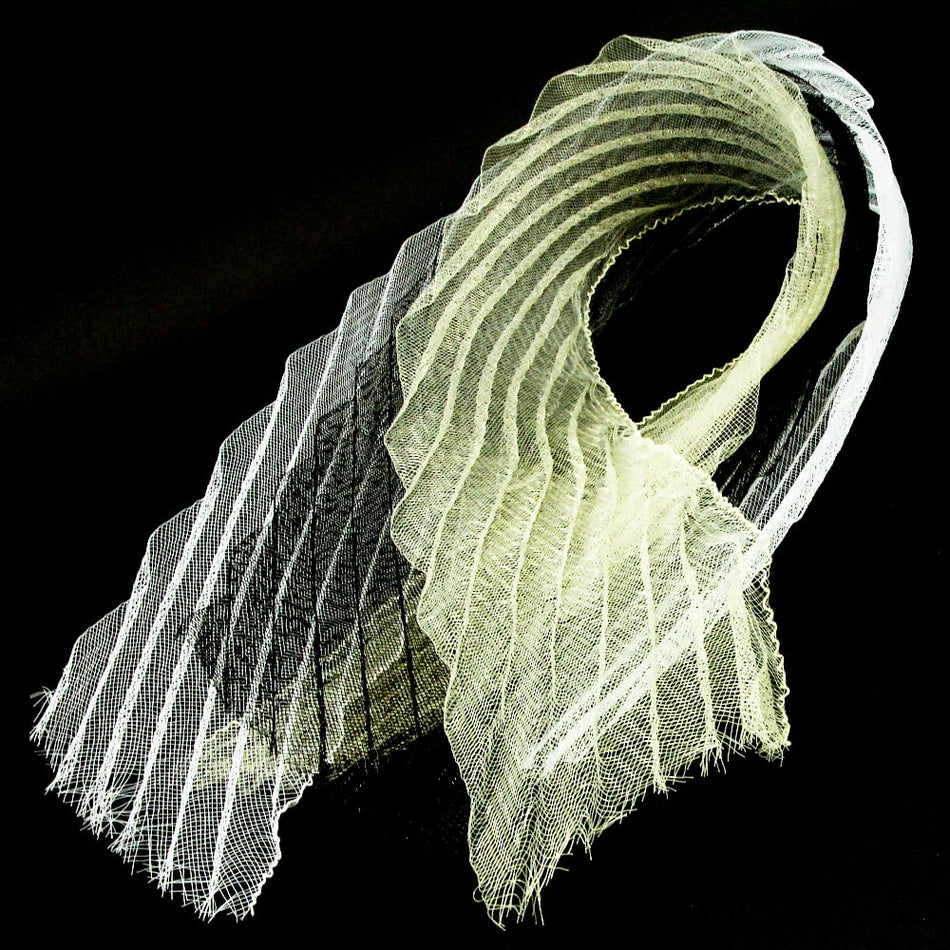 Crinoline 4" / 10cm x76cm - Diagonal Pleated
