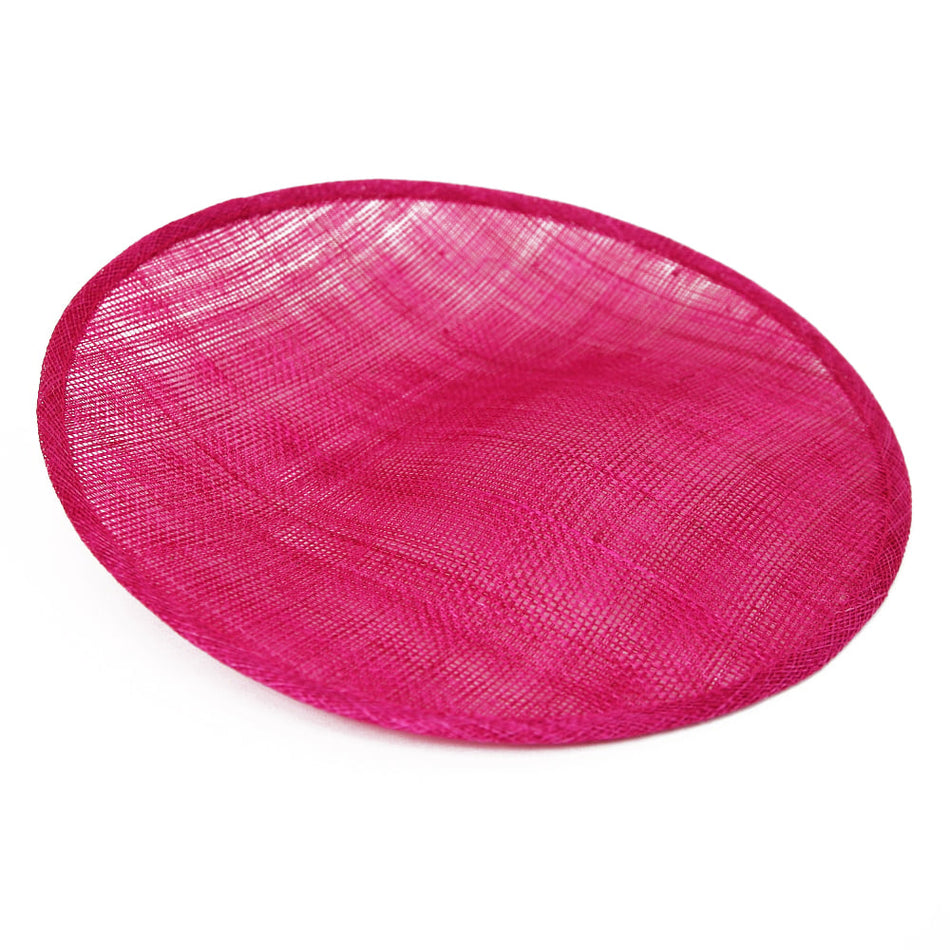 Slanted Small Hat Sinamay Saucer Disc Base