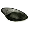 Upturned Brim Sinamay Saucer Disc Base