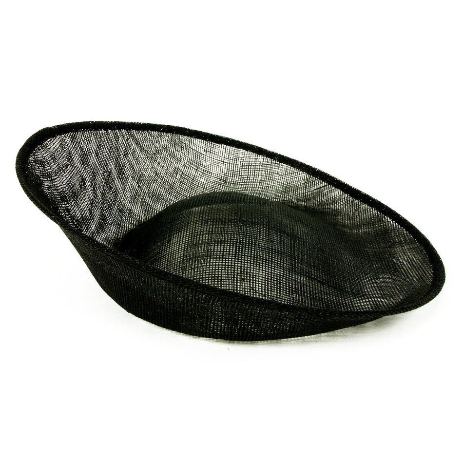 Upturned Brim Sinamay Saucer Disc Base
