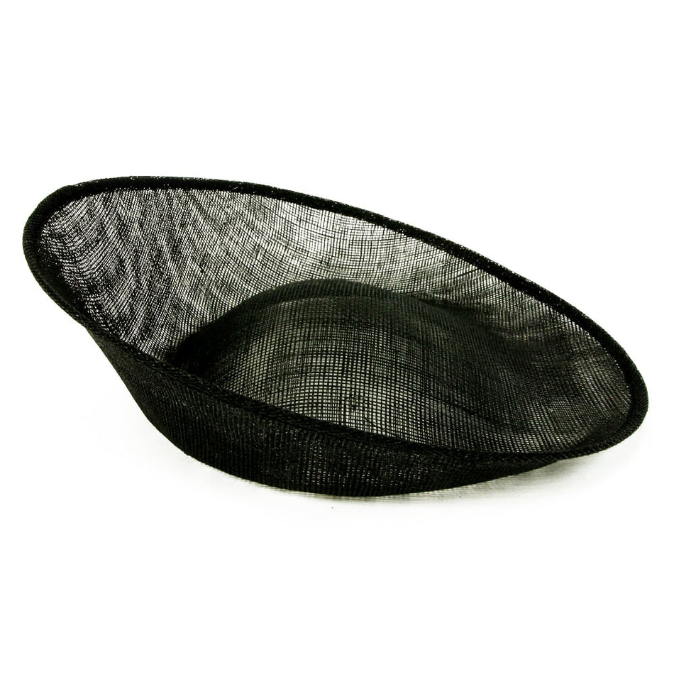 Upturned Brim Sinamay Saucer Disc Base