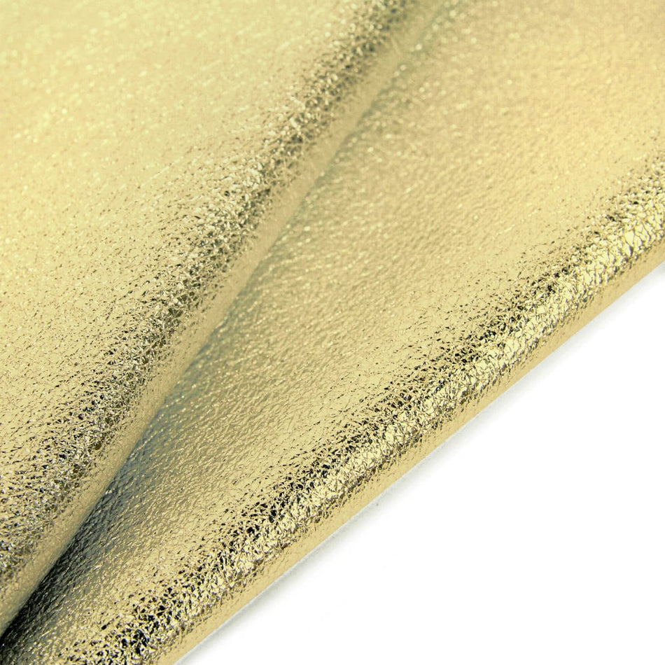 Italian Soft Nappa Full-Grain Leather - Metallic