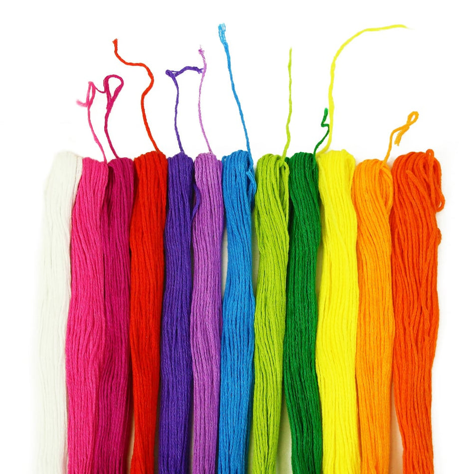 Embroidery Floss - 100% Cotton (12 Pack)