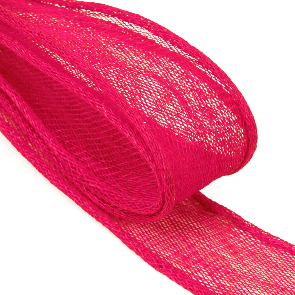 Sinamay Rolled Edged Ribbon - 40mm (1.5m Cut)