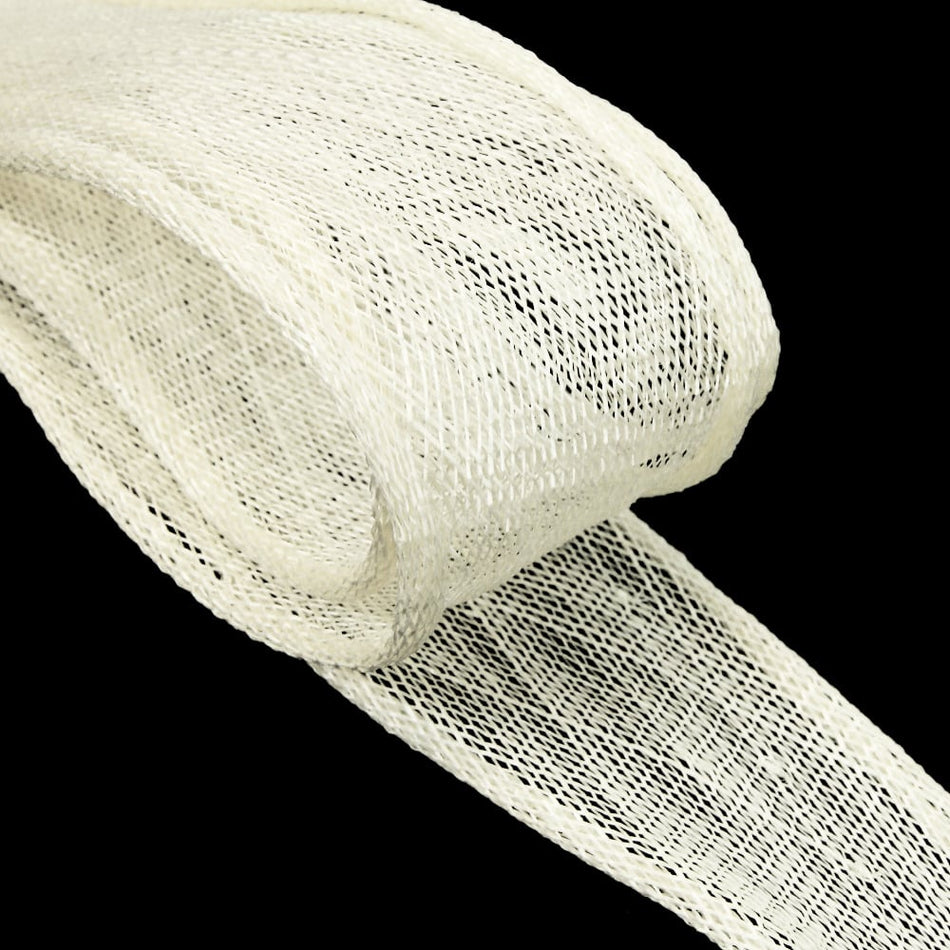 Sinamay Rolled Edged Ribbon - 40mm (1.5m Cut)
