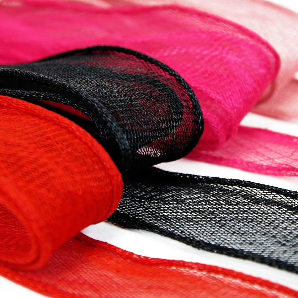 Sinamay Rolled Edged Ribbon - 40mm (1.5m Cut)
