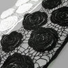 Lace Guipure Trim w Large Roses