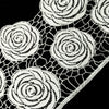 Lace Guipure Trim w Large Roses